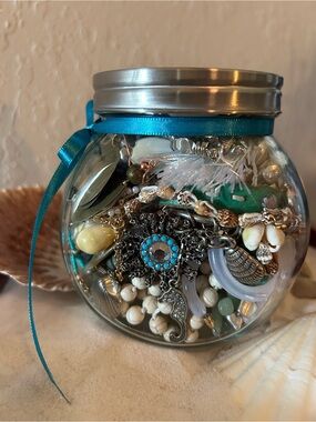 Coastal BOHO Jewelry Mystery Jar – Vintage to modern~ all wearable !